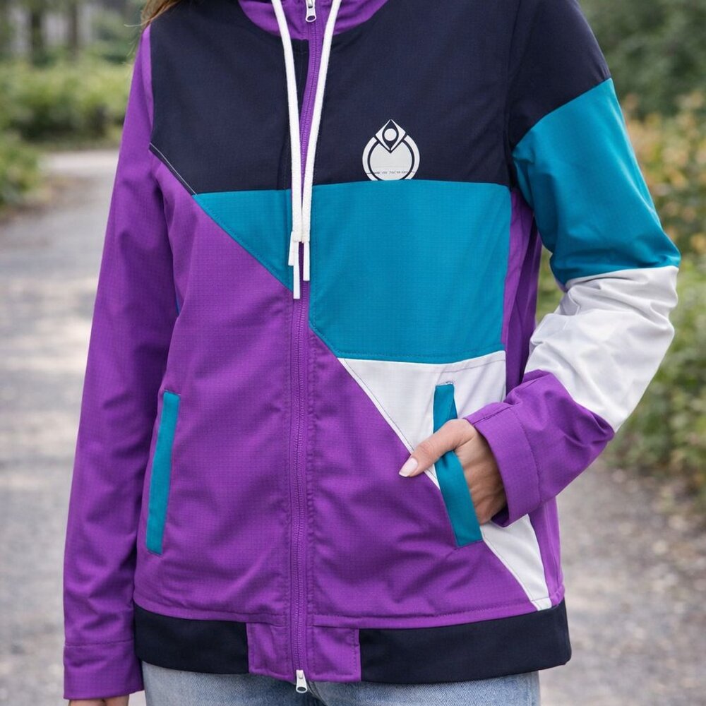 Nomis Size S Purple and Teal Raincoat | Waterproof Jacket